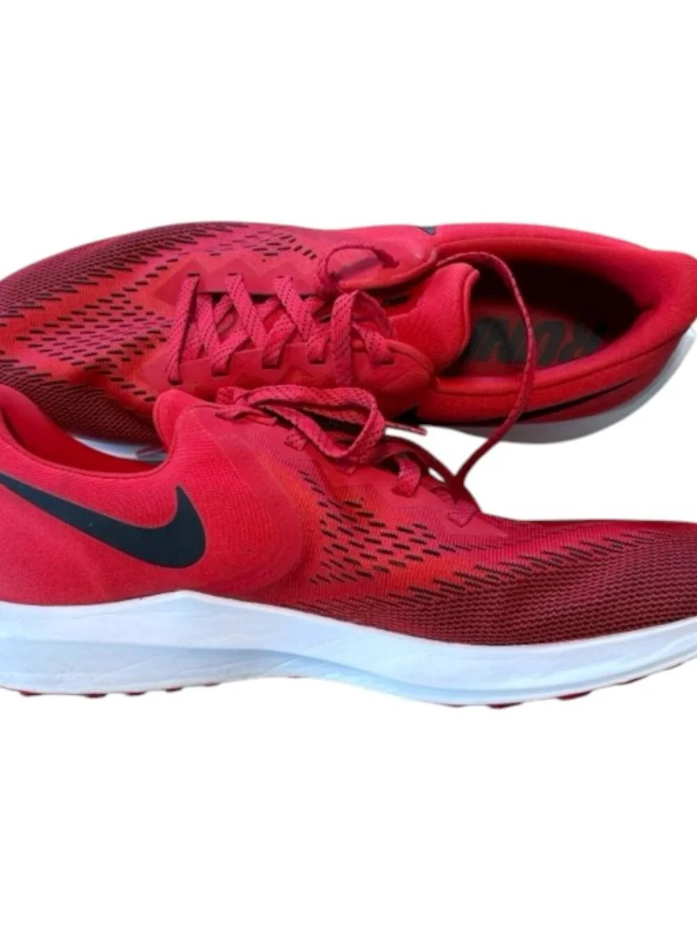 Nike Zoom Winflo Men's Red Running Shoes Sneakers Size 12 - Picture 3 of 12